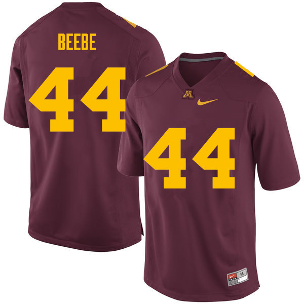 Men #44 Colton Beebe Minnesota Golden Gophers College Football Jerseys Sale-Maroon - Click Image to Close